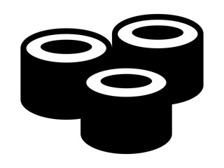 Maki sushi - Japanese food set flat icon for apps and websites