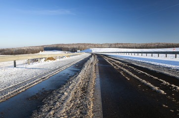 winter road,  snow