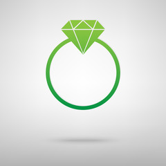 Diamond icon - Vector illustration