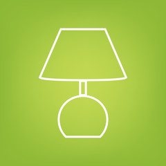 Lamp line icon