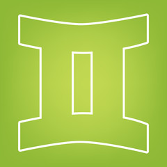 Zodiac line icon