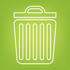 Trash line icon 
