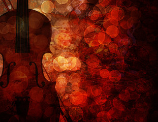Violin Grunge Background Illustration