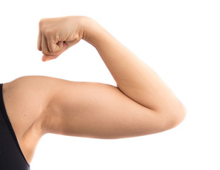 Obraz premium Woman's arm showing muscle