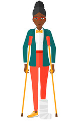 Fototapeta premium Patient with broken leg.