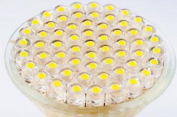 LED lamp. Photo Close-up
