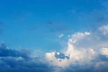 blue sky with clouds, clear weather sky background