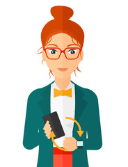 Synchronization of smartphone and smartwatch.