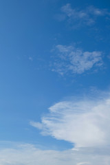 blue sky and white cloud, clear weather sky background