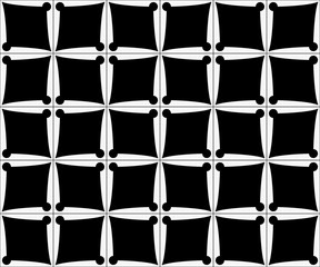 Naklejka premium seamless geometric four sides shuriken pattern