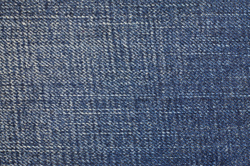 Fototapeta premium Texture of blue jeans.