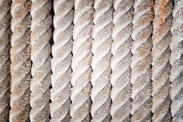 Pattern of the rope was put together.