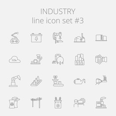 Industry icon set.