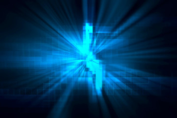 blue geometric  shape abstract technology background