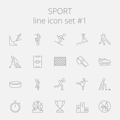 Sport icon set.