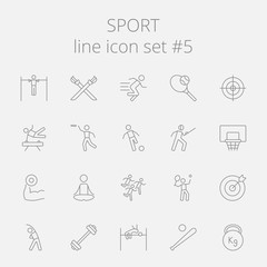 Sport icon set.
