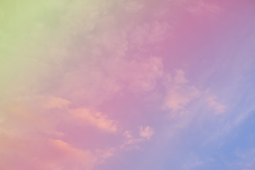 Obraz na płótnie Canvas Sky and clouds colorful abstract background.