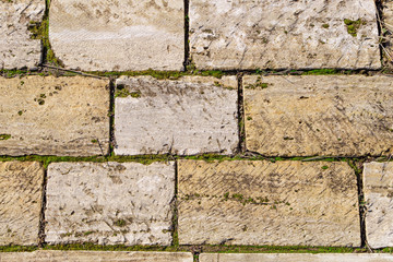 Brick wall.