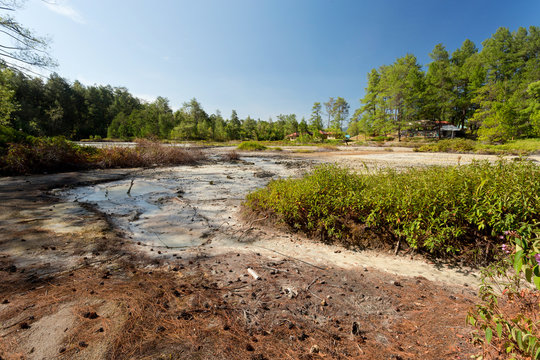 sulphurous lakes near Manado, Indonesia