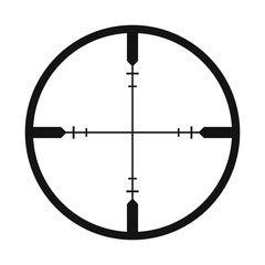 Crosshair black simple icon