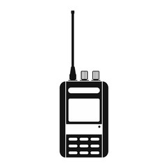 Obraz premium Radio black simple icon