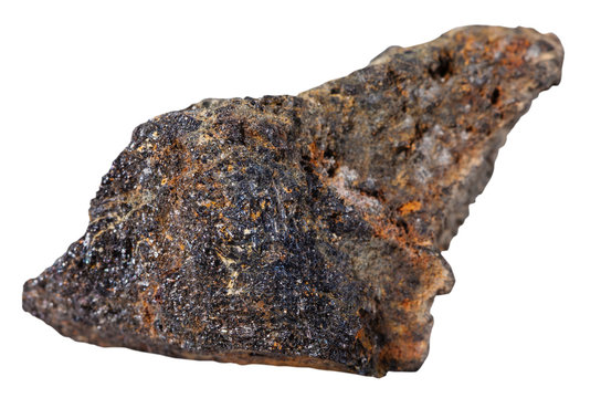 Fototapeta specimen of psilomelane (black hematite) mineral