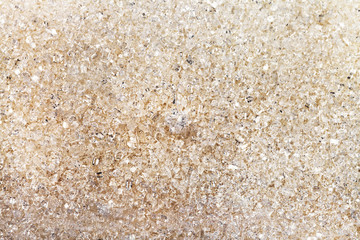 crystals of unbleached sugar