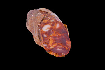 isolated piece of sausage