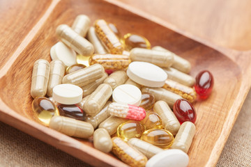 Different pills and supplements