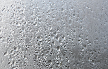 Background of water drops on glass