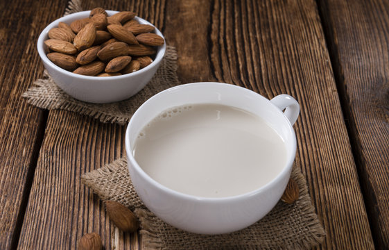 Tasty Almond Milk (selective focus)