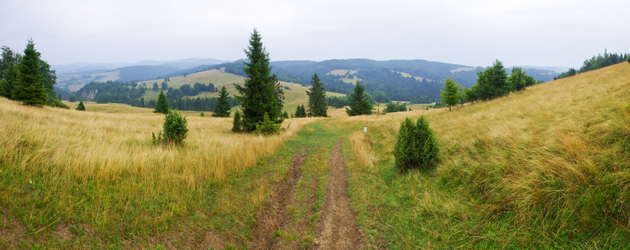 Countryside in Pieniny hills
