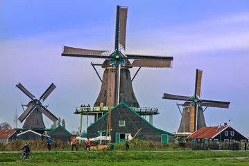 Fototapete Mühlen Zaanse Schans, Olanda