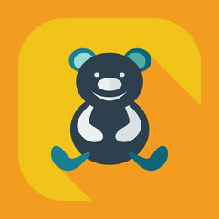 Flat modern design with shadow icons toys