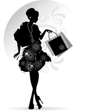 Elegant Lady shopping