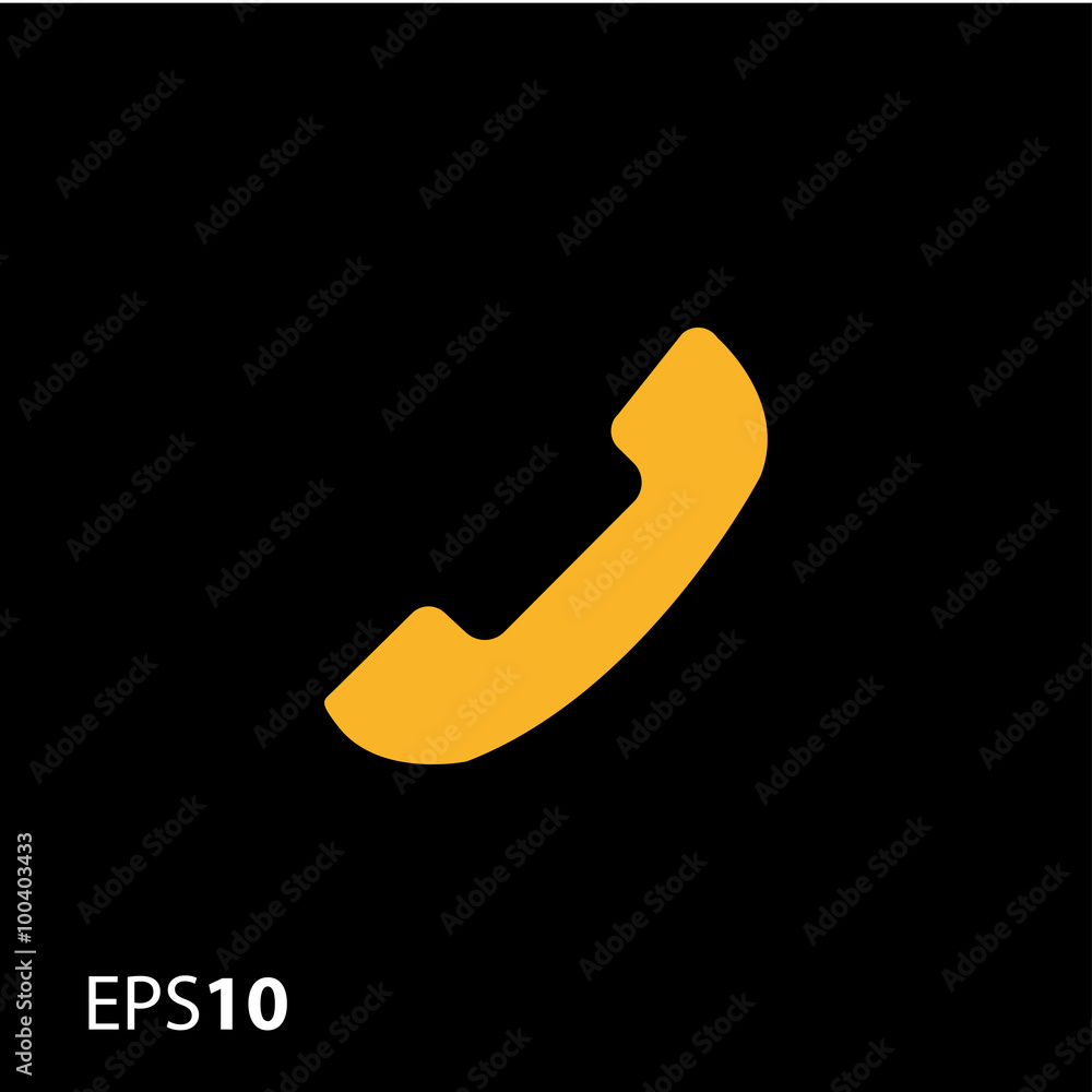 Poster minimal phone icon for web and mobile