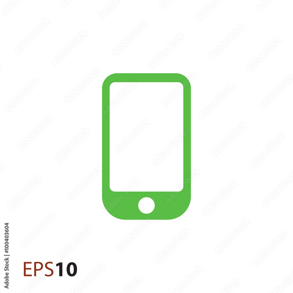 Aufkleber minimal smartphone icon for web and mobile