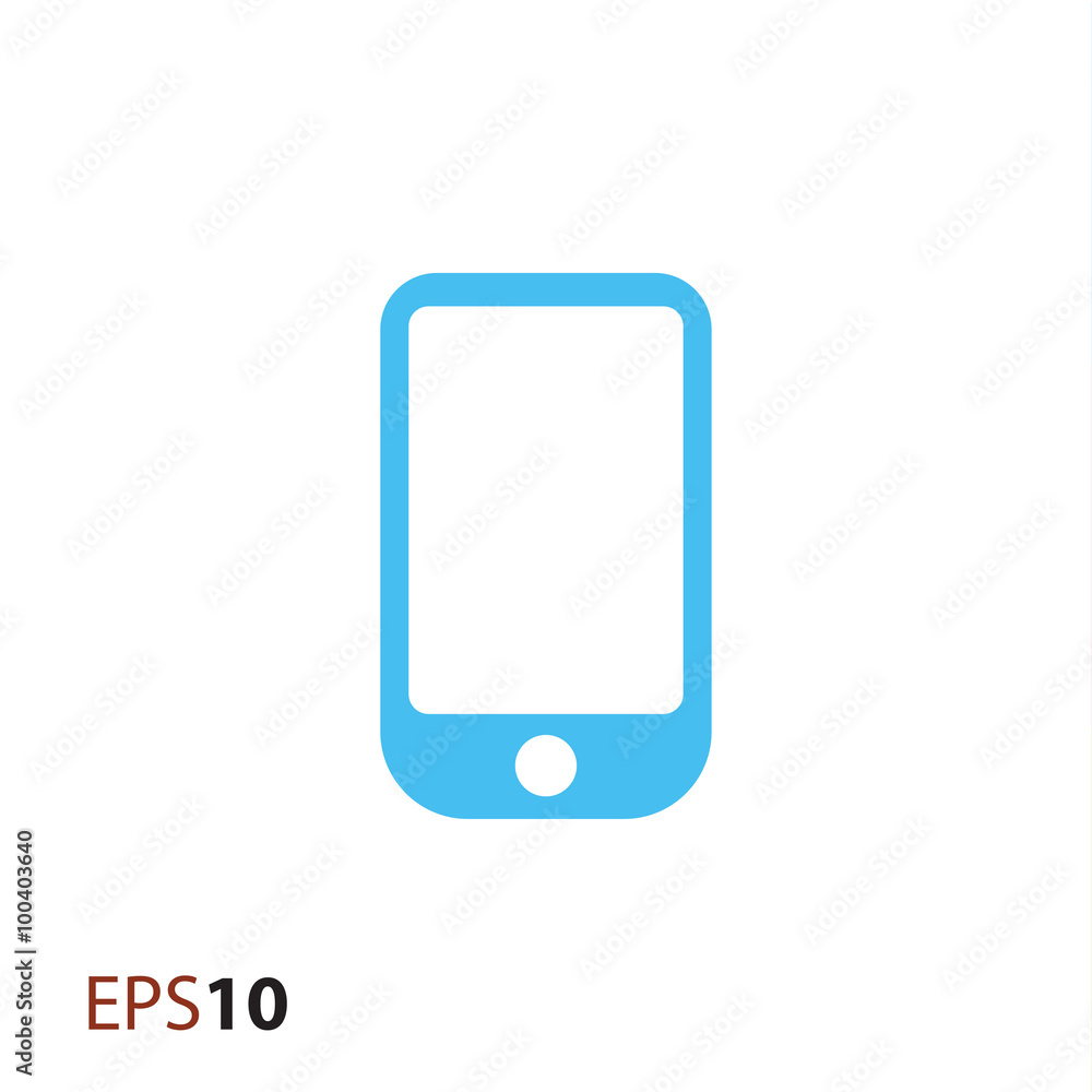 Poster minimal smartphone icon for web and mobile