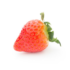 Strawberry on the white background.