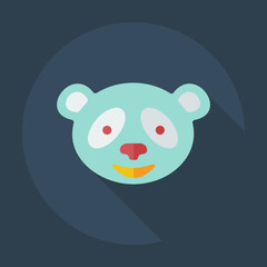 Flat modern design with shadow icons pandas