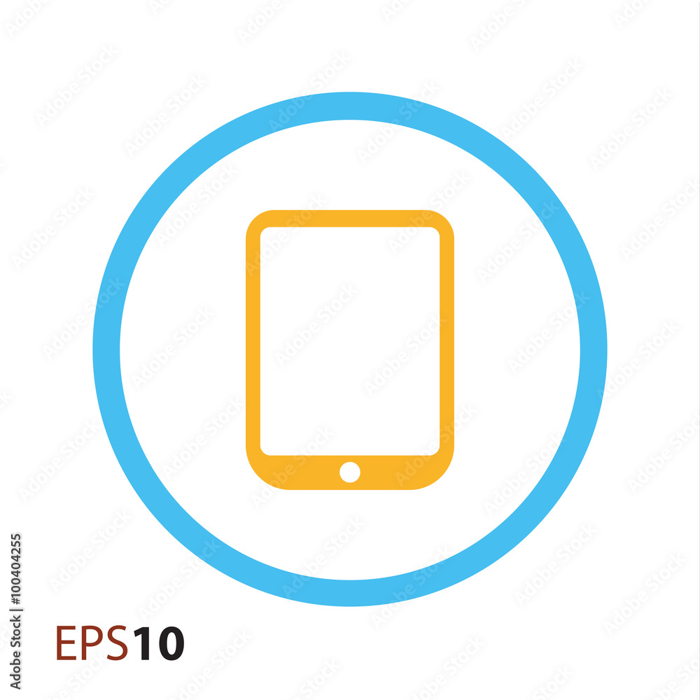 Poster minimal tablet icon for web and mobile