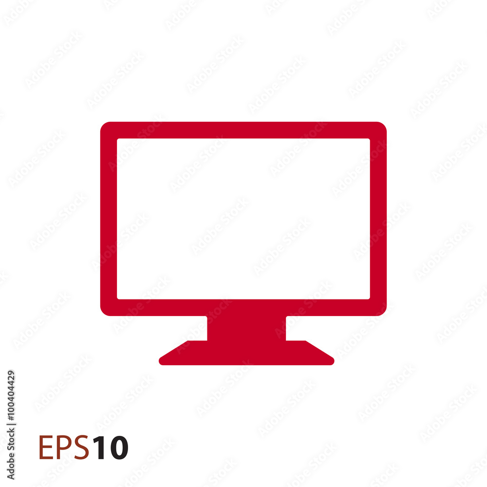 Poster monitor icon for web and mobile