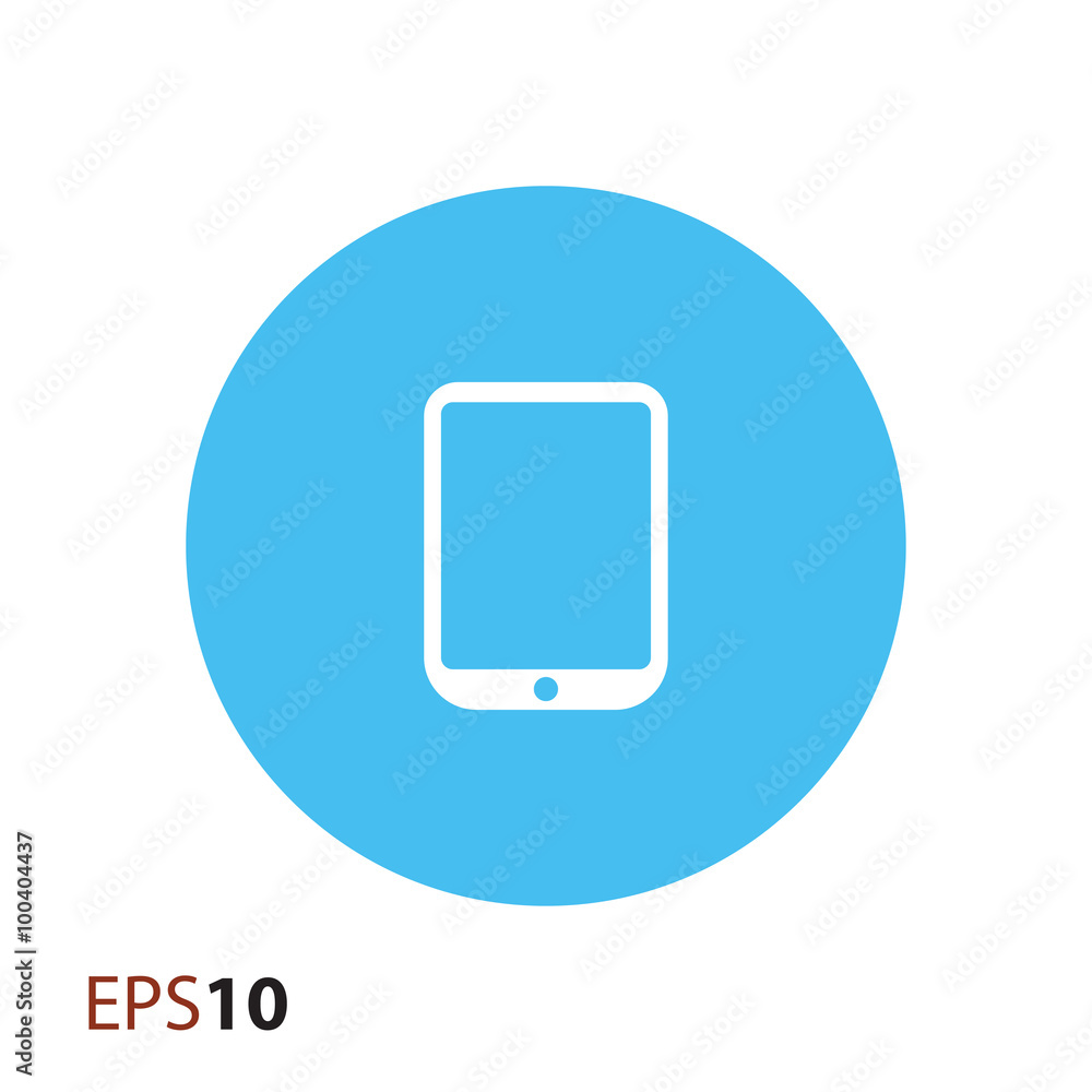 Poster minimal tablet icon for web and mobile