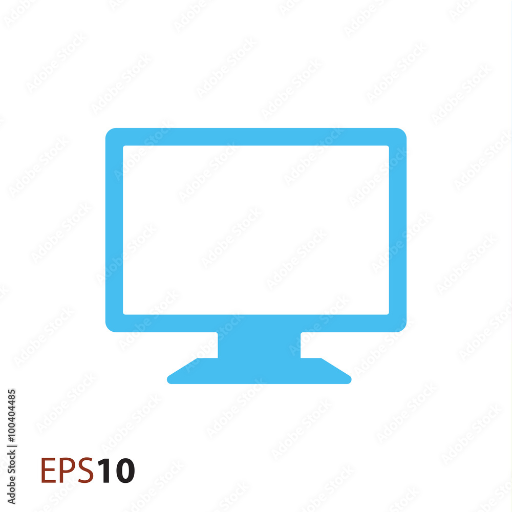 Poster monitor icon for web and mobile