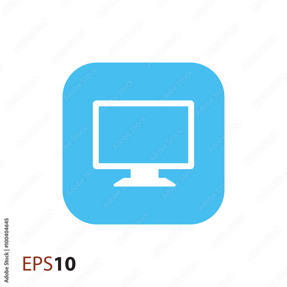 Poster monitor icon for web and mobile
