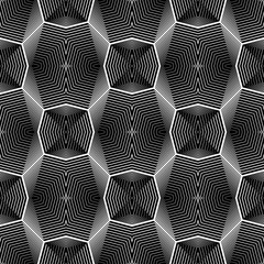 Design seamless monochrome geometric pattern