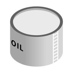 Storage oil tank isometric 3d icon