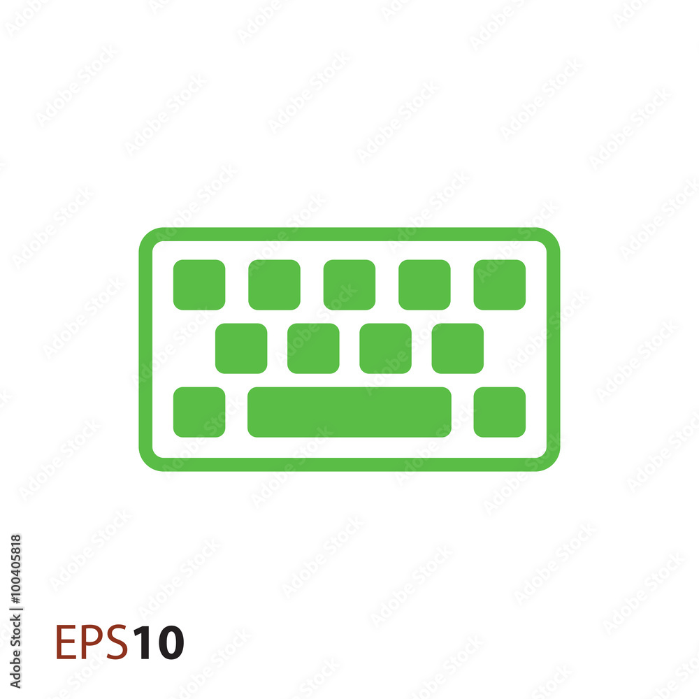 Fototapete computer keyboard icon for web and mobile