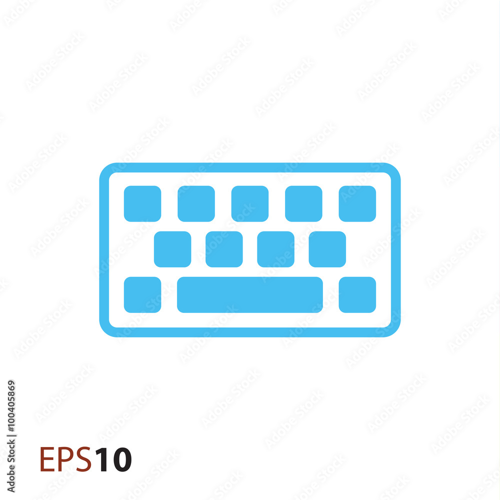Fototapete computer keyboard icon for web and mobile