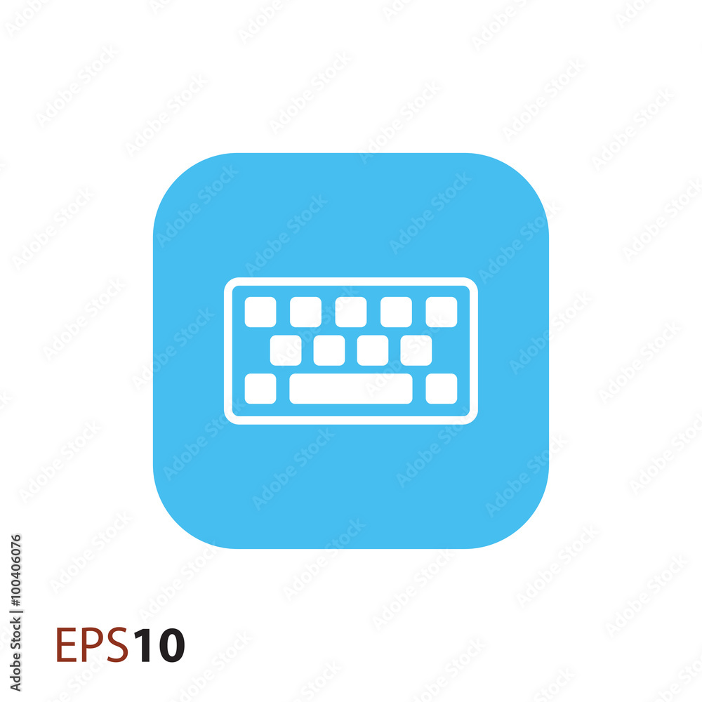 Fototapete computer keyboard icon for web and mobile